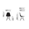 Vitra DSR Stoel met zwart onderstel - Afbeelding 2