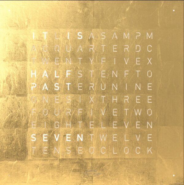 Qlocktwo klok Creators Edition Gold