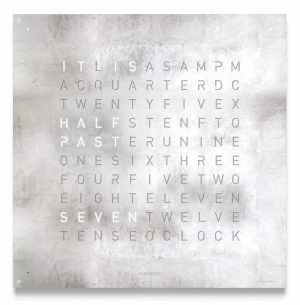 Qlocktwo klok Creators Edition Platinum